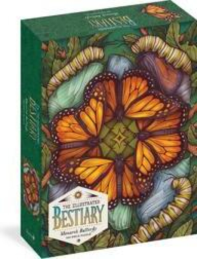 The Illustrated Bestiary Puzzle: Monarch Butterfly (750 pieces)