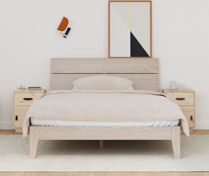 Nattbord 2 stk 40x34x55 cm heltre furu