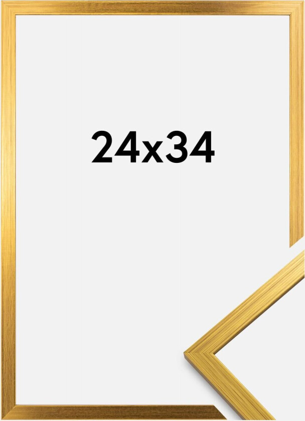 Ramme Edsbyn Akrylglass Gull 24x34 Cm