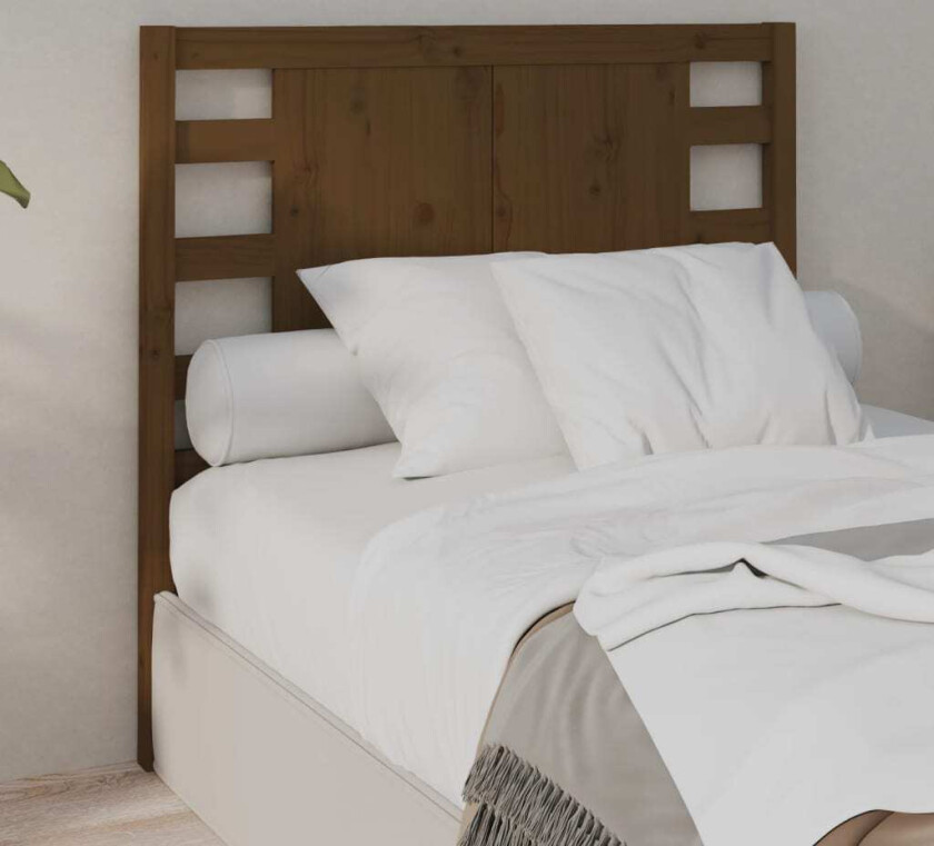 Sengegavl honningbrun 96x4x100 cm heltre furu