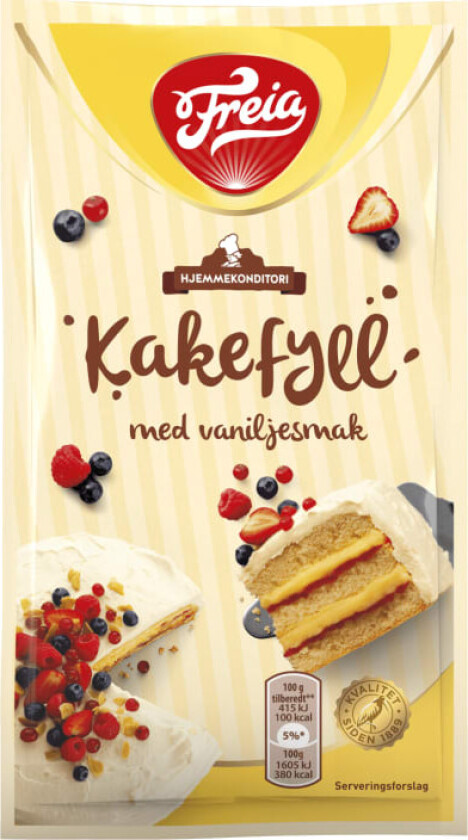 Freia Kakefyll Vanilje 80g