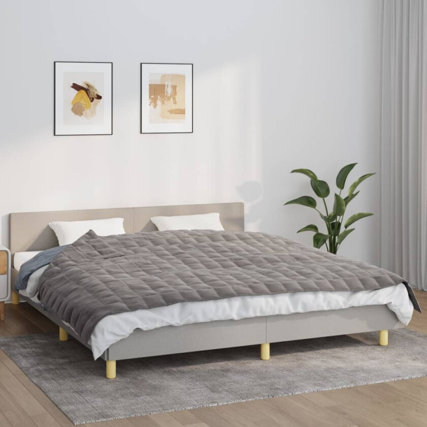 Vektdyne grå 155x220 cm 7 kg stoff