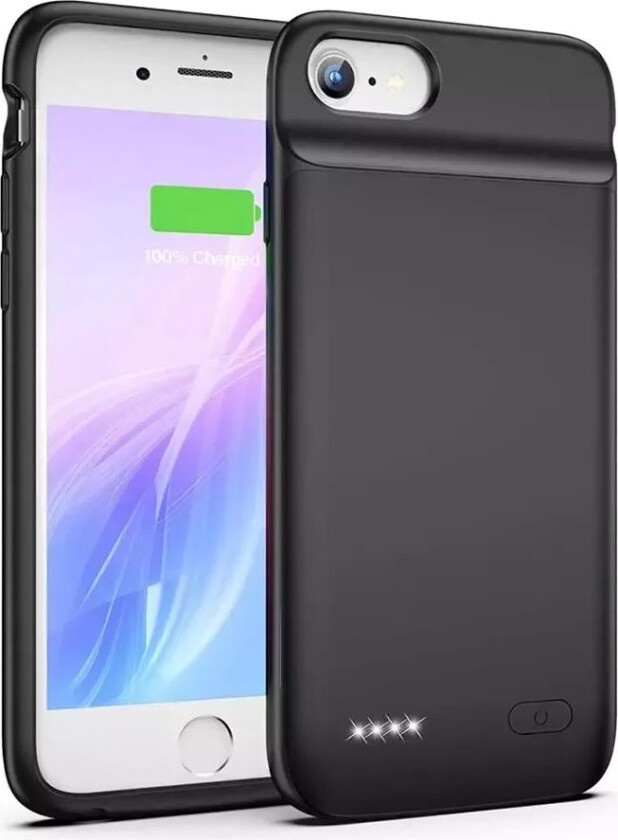 Tech-Protect iPhone SE (2022 / 2020) / 8 / 7 / 6 / 6s Tech-Protect Batteri Deksel 3200 mAh - Svart