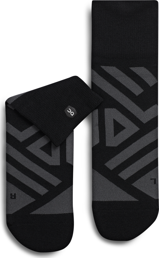 Women's Performance Mid Sock XL (44-45), Black/Shadow