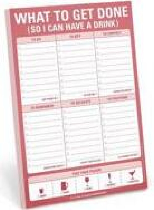 What to Get Done (So I Can Have A Drink) Pad