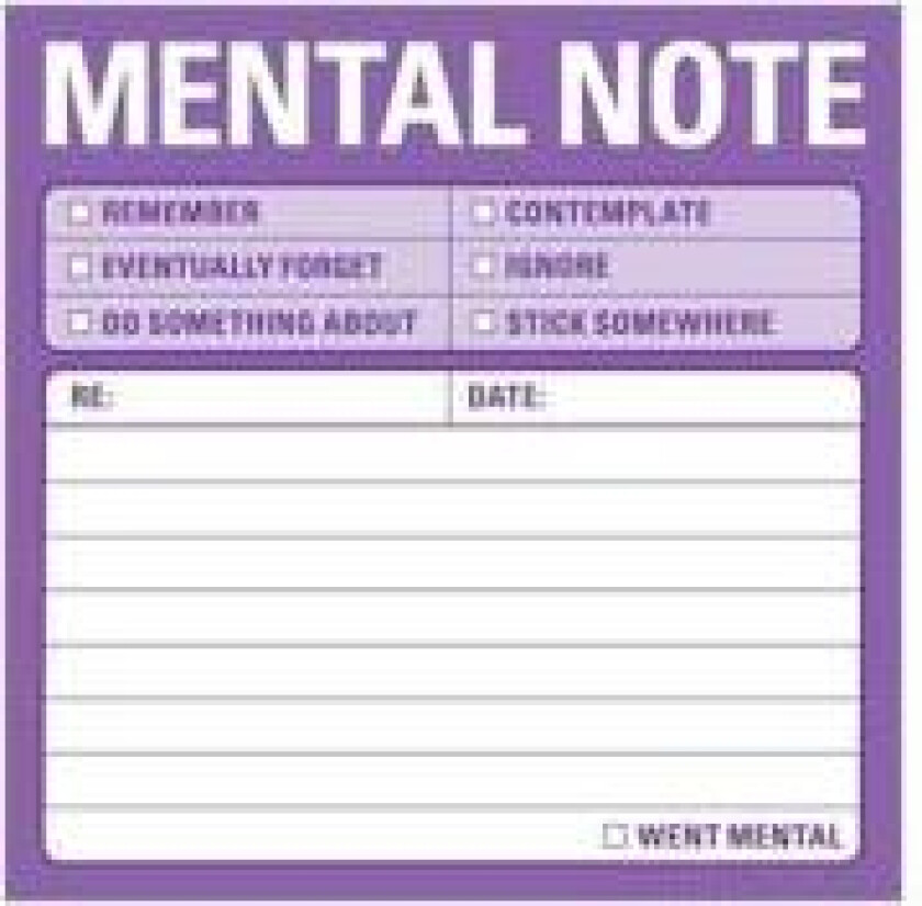 Sticky: Mental Note