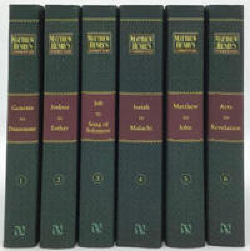 Matthew Henry's Commentary on the Whole Bible, Complete 6-Volume Set