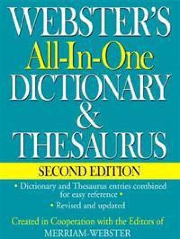 Webster's All-In-One Dictionary & Thesaurus, Second Edition