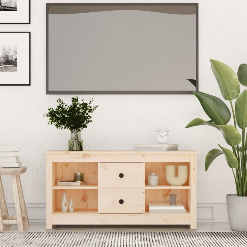 TV-benk 103x36,5x52 cm heltre furu