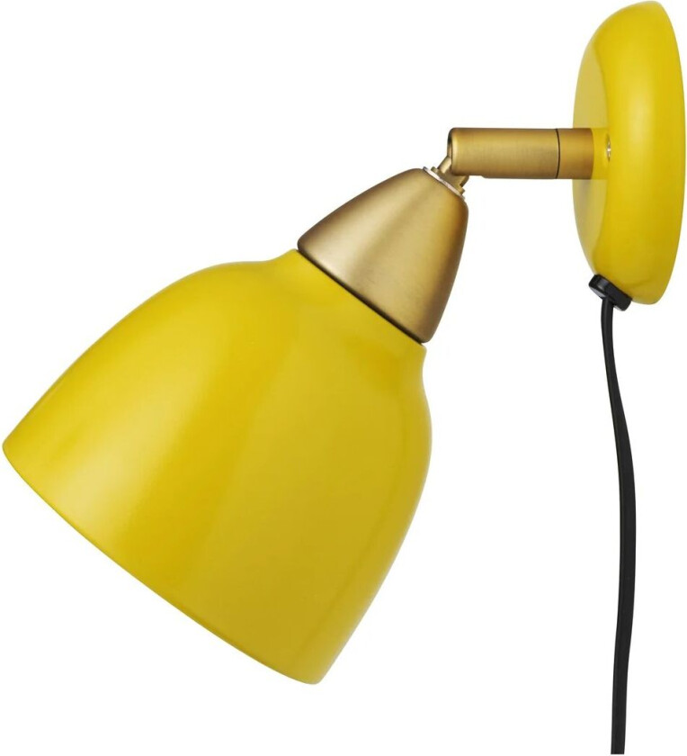 Urban vegglampe kort arm Amber (gul)