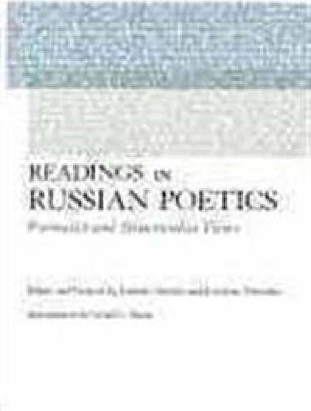 Readings in Russian Poetics
