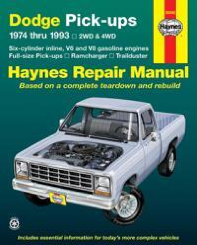 Dodge Ramcharger & Trailduster full-size pick-ups (1974-1993) Haynes Repair Manual (USA)