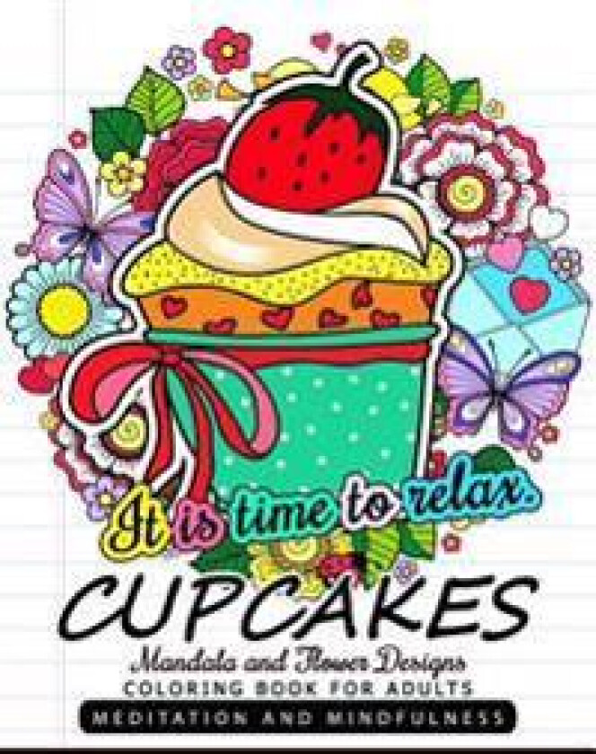 CUPCAKES Coloring Book for Adults