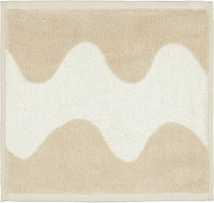 Lokki håndkle beige-hvit 30x30 cm