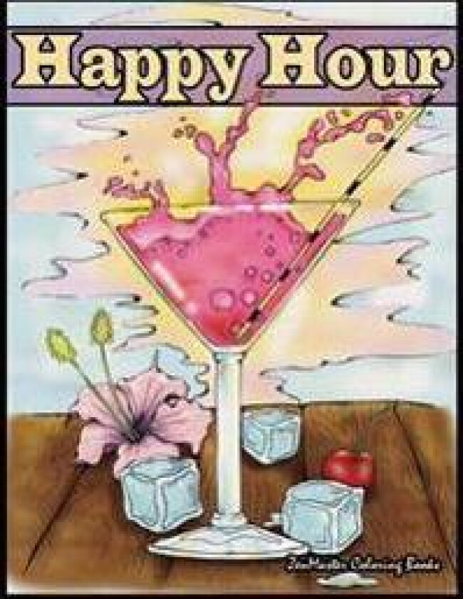 Happy Hour Adult Coloring Book