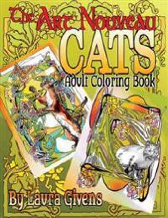 The Art Nouveau Cats Adult Coloring Book
