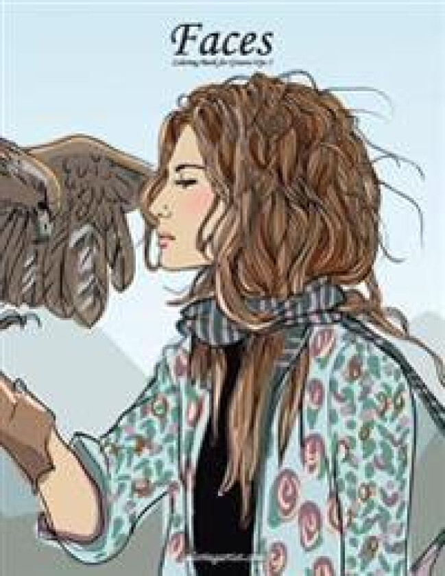Faces Coloring Book for Grown-Ups 5