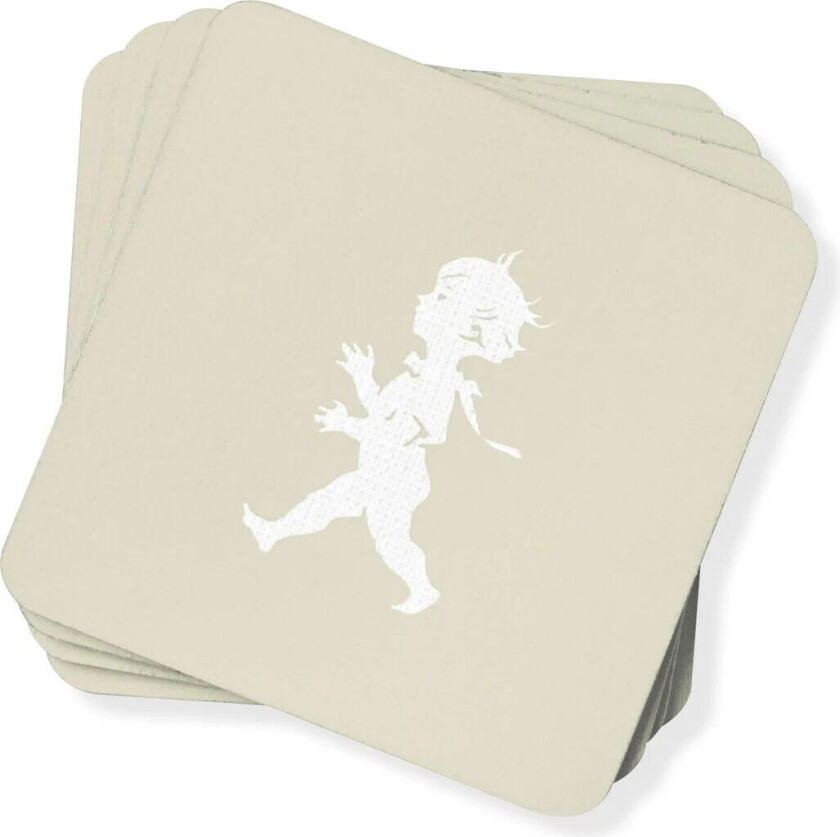 Bilde av Solstickan glassunderlag 10 x 10 cm 4 pakning Sand