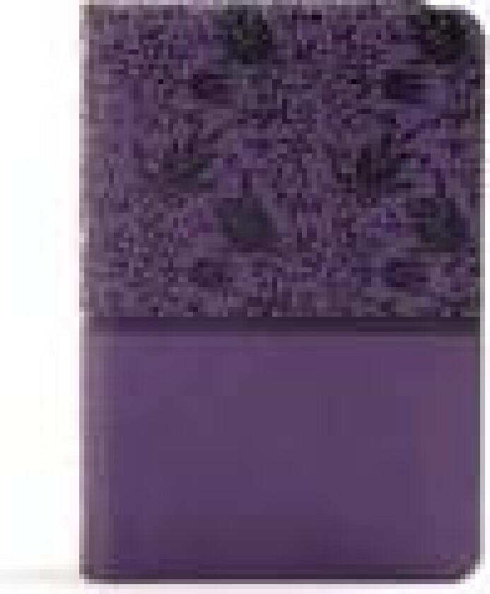 KJV Large Print Compact Reference Bible, Purple LeatherTouch