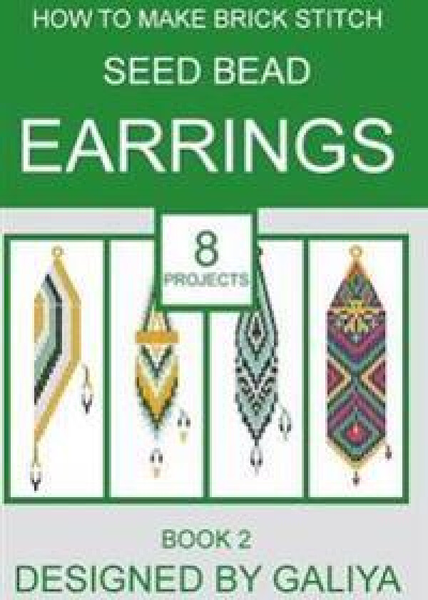 How to make brick stitch seed bead earrings. Book 2