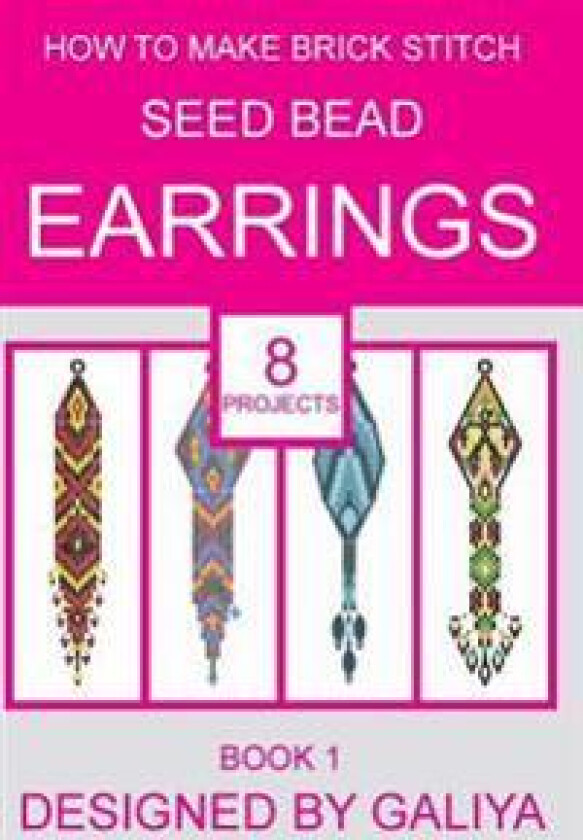 How to make brick stitch seed bead earrings. Book 1