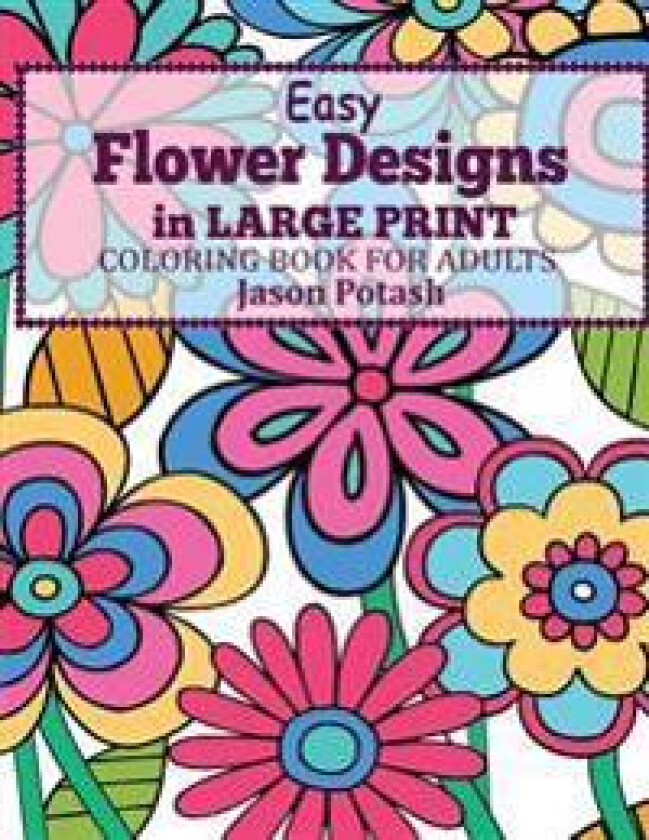 Easy Flowers Designs in Large Print