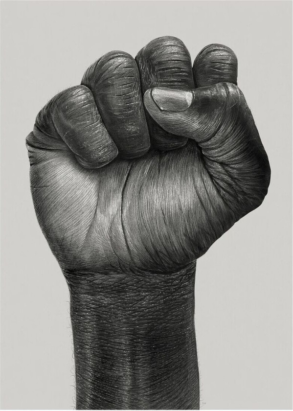 Raised Fist poster 30x40 cm