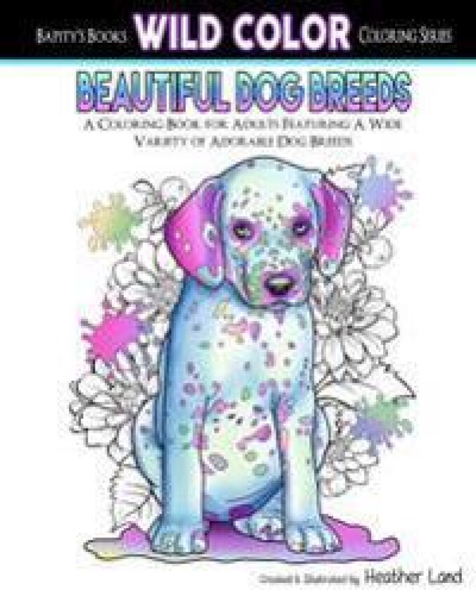 Beautiful Dog Breeds Adult Coloring Book