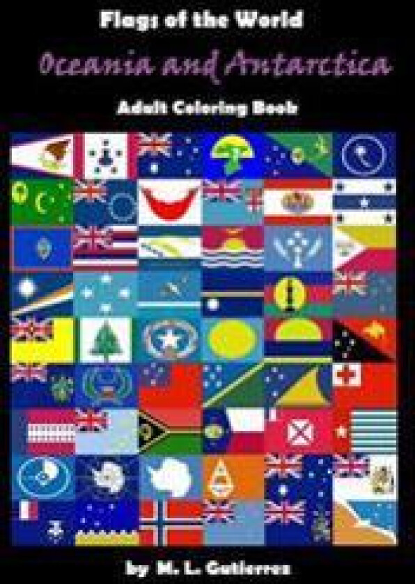 Flags of the World Series (Oceania and Antartica), adult coloring book