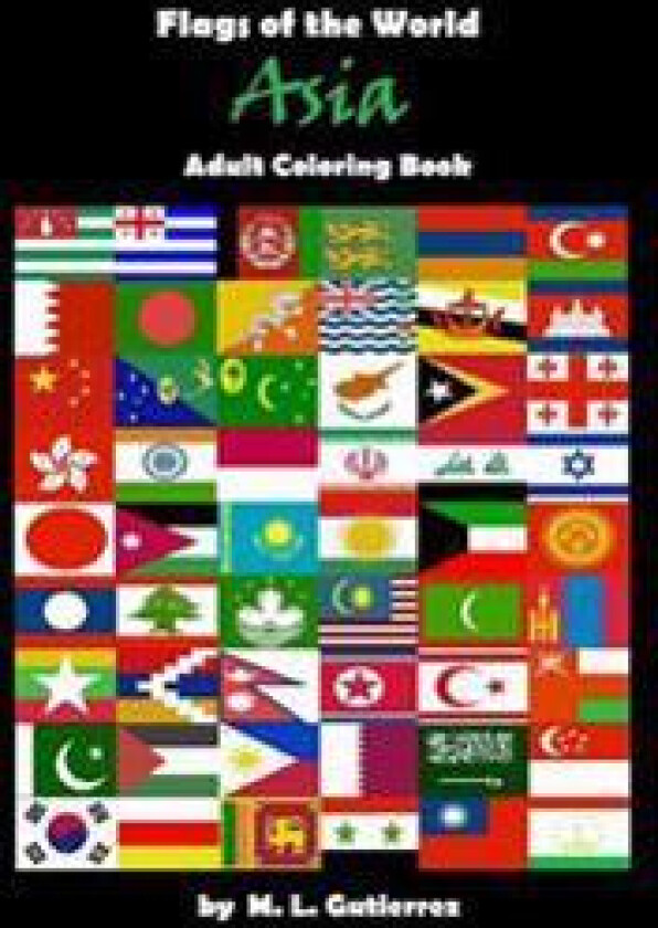 Flags of the World Series (Asia), adult coloring book