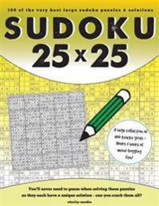 25x25 Sudoku: 100 sudoku puzzles complete with solutions