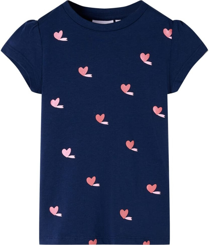T-skjorte for barn marineblå 104