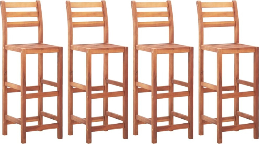 Barstoler 4 stk heltre akasie