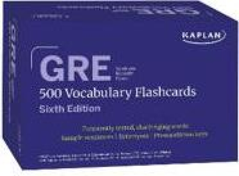 GRE Vocabulary Flashcards, Sixth Edition + Online Access to Review Your Cards, a Practice Test, and Video Tutorials