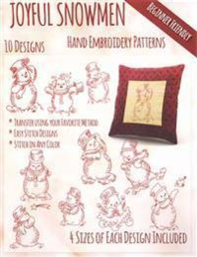 Joyful Snowmen Hand Embroidery Patterns