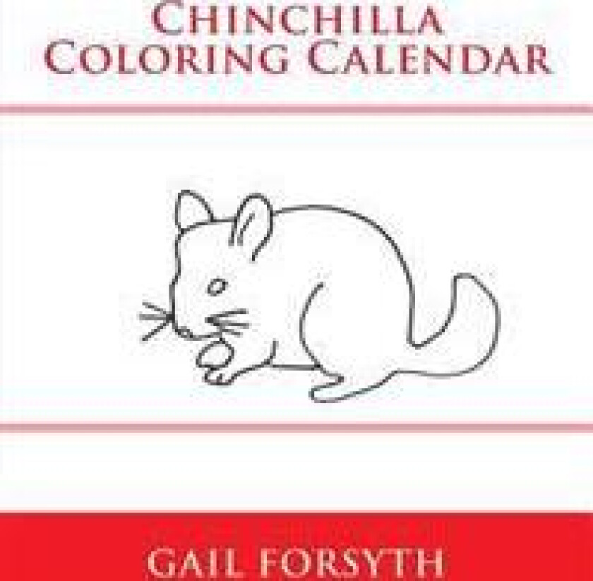 Chinchilla Coloring Calendar