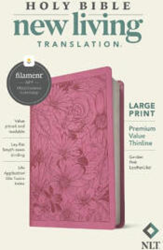 NLT Large Print Premium Value Thinline Bible, Filament