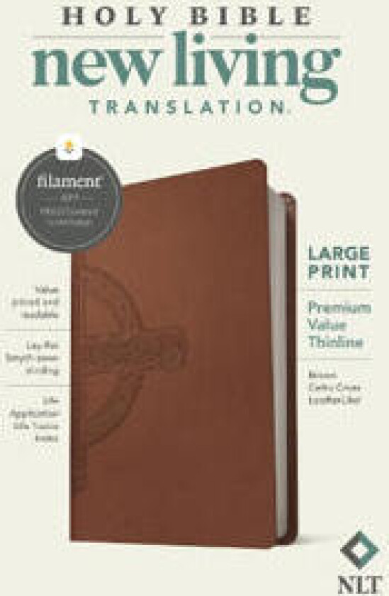 NLT Large Print Premium Value Thinline Bible, Filament