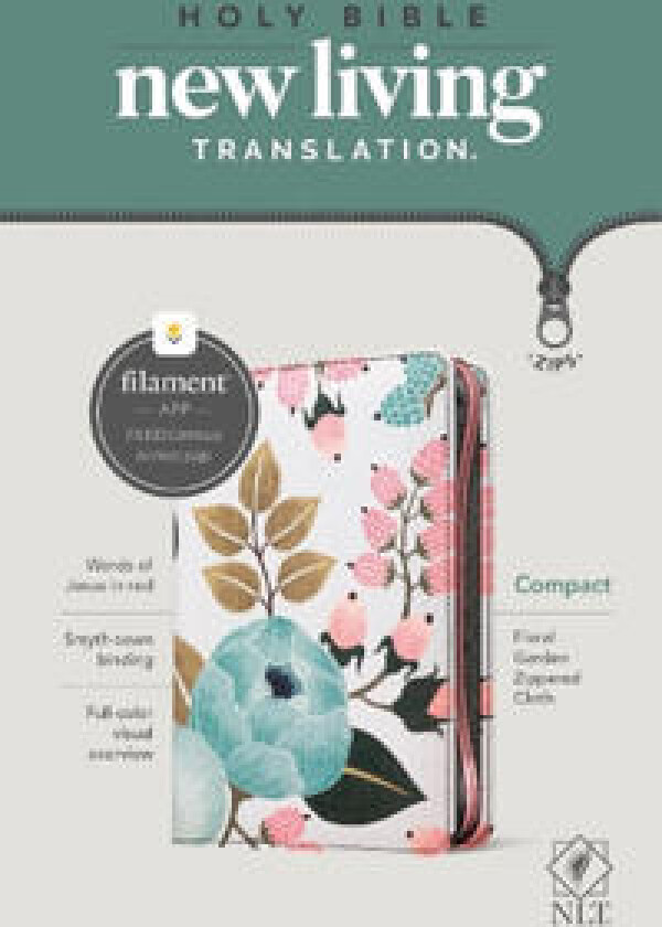 NLT Compact Zipper Bible, Filament-Enabled Edition