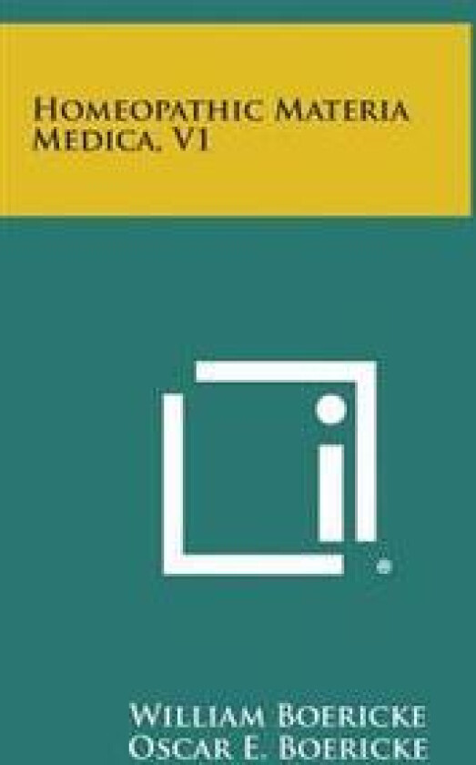 Homeopathic Materia Medica, V1