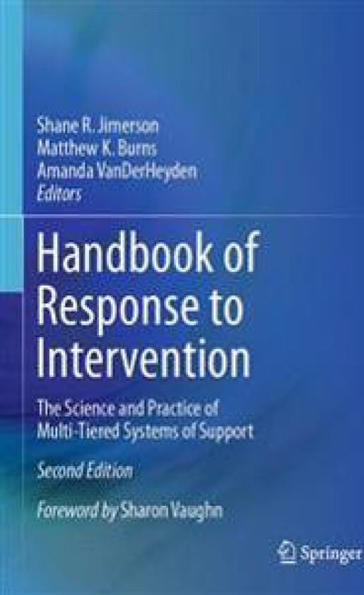 Handbook of Response to Intervention