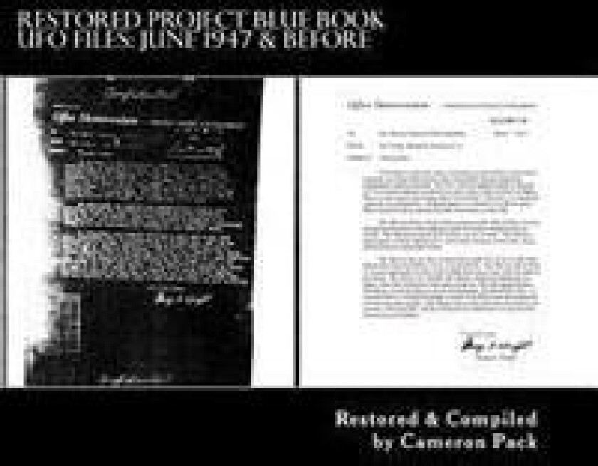 Restored Project Blue Book UFO Files