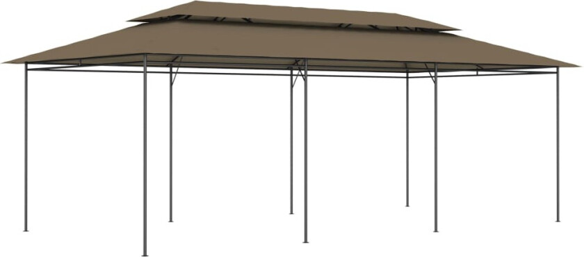 Paviljong 600x298x270 cm gråbrun 180 g/m²