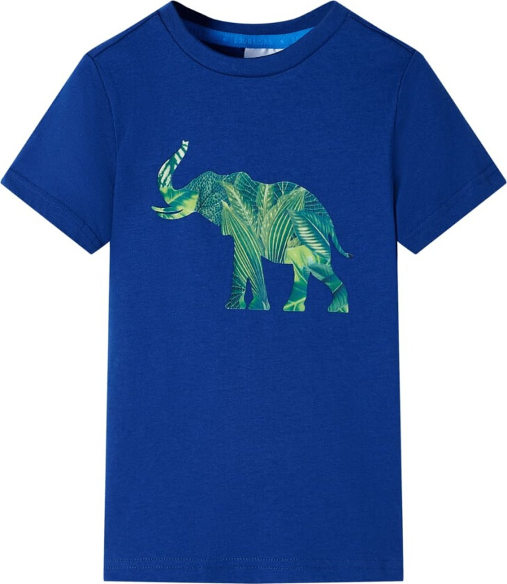 T-skjorte for barn marineblå 140