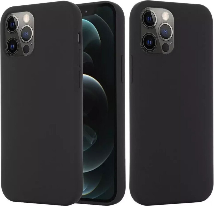 iPhone 14 Pro Max Silikon Deksel - MagSafe Kompatibel - Svart