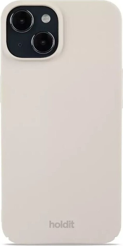 Holdit iPhone 14 / 13 Slim Plast Deksel - Light Beige