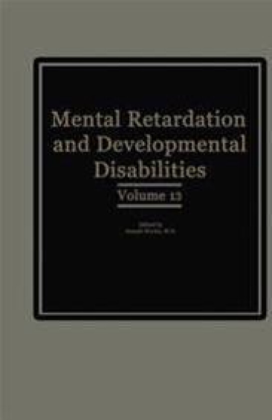 Mental Retardation and Developmental Disabilities