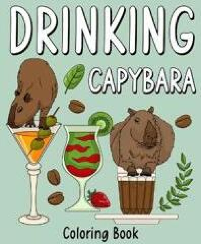 Drinking Capybara Coloring Book