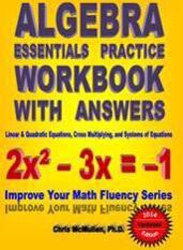Algebra Essentials Practice Workbook with Answers