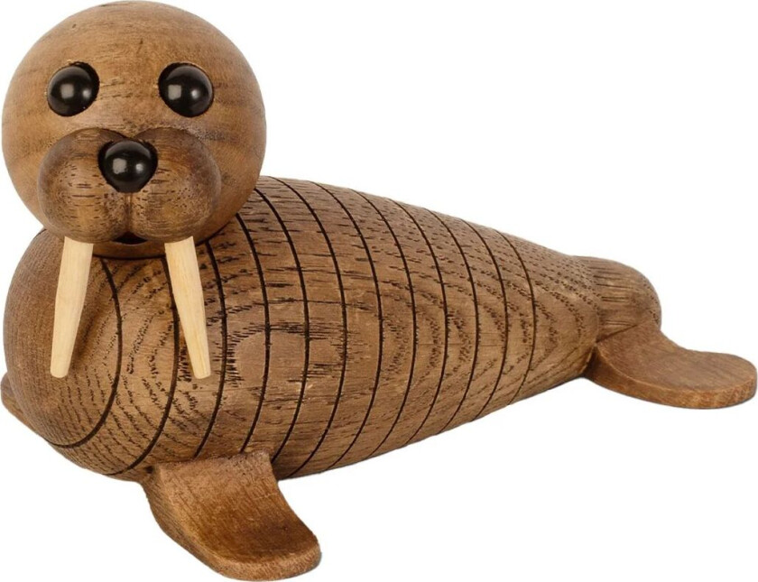 Wally hvalross dekorasjon Eik